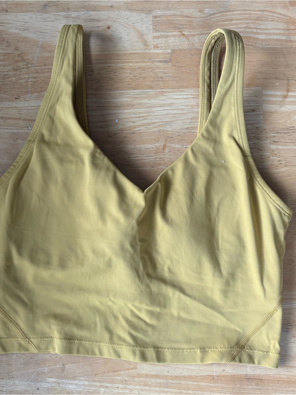 Women's Yellow V-Neck Soft Bralette